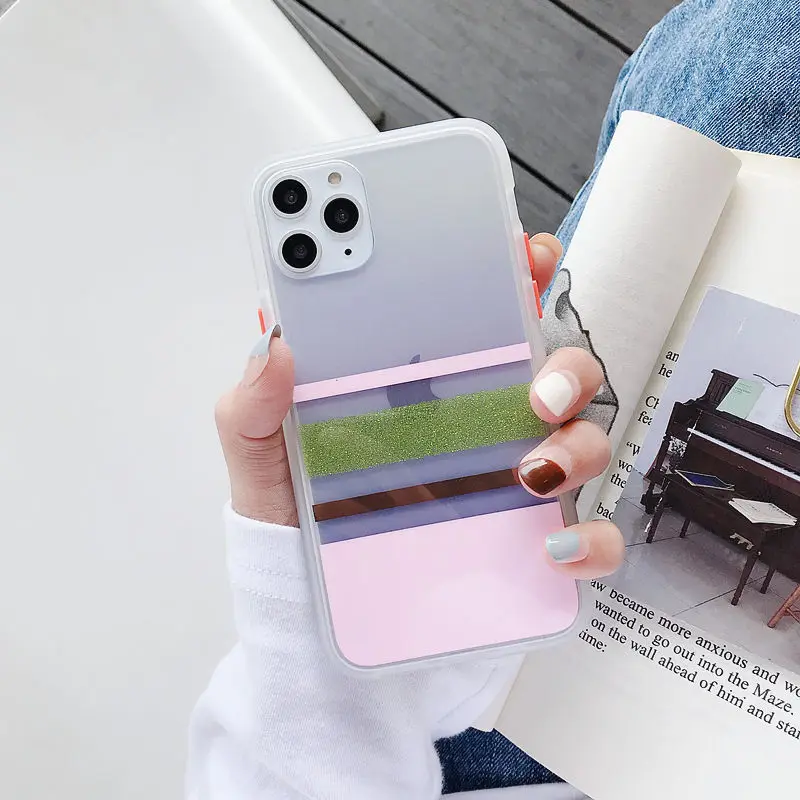 Блестящий противоударный глянцевый чехол для телефона для iPhone 11 11Pro Max XR XS Max X 8 7 6 6S Plus гальванический Мягкий Матовый Бампер задняя крышка