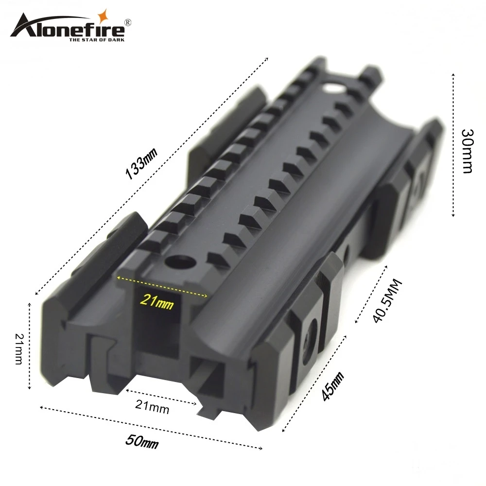Alonefire Y3002 21mm Rail Extend Increase Airsoft Rifle Shot gun Tactical Picatinny Weaver Laser