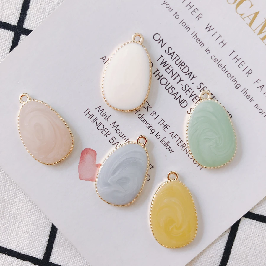 

4 pieces /lot DIY Alloy oval pendant Earring Accessories earrings Supplies for Jewelry Accessories