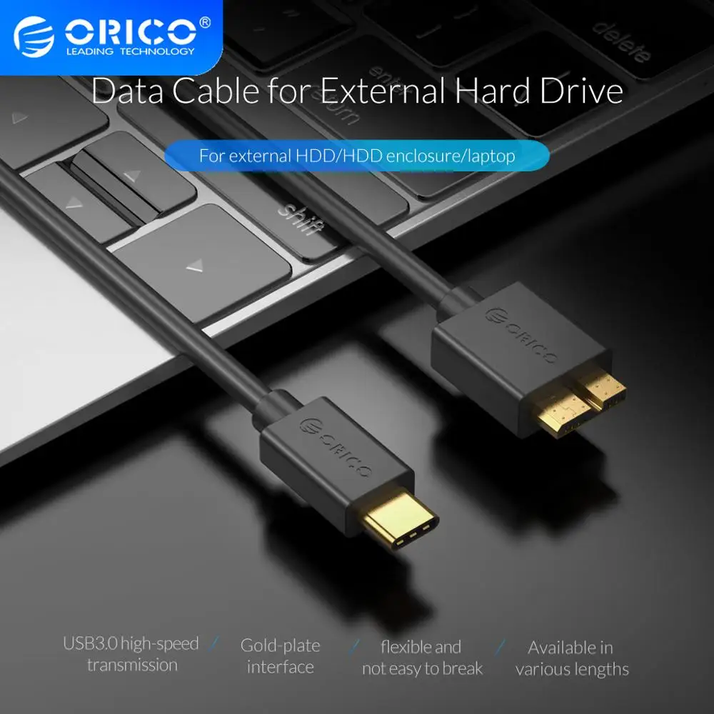 Кабель ORICO USB C к Micro B кабель для передачи данных зарядный внешнего жесткого диска