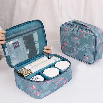 

High quality Waterproof Portable Cosmetic Bag Big capacity Multifunction Organizer Women Travel Necessity Beauty Makeup Bag