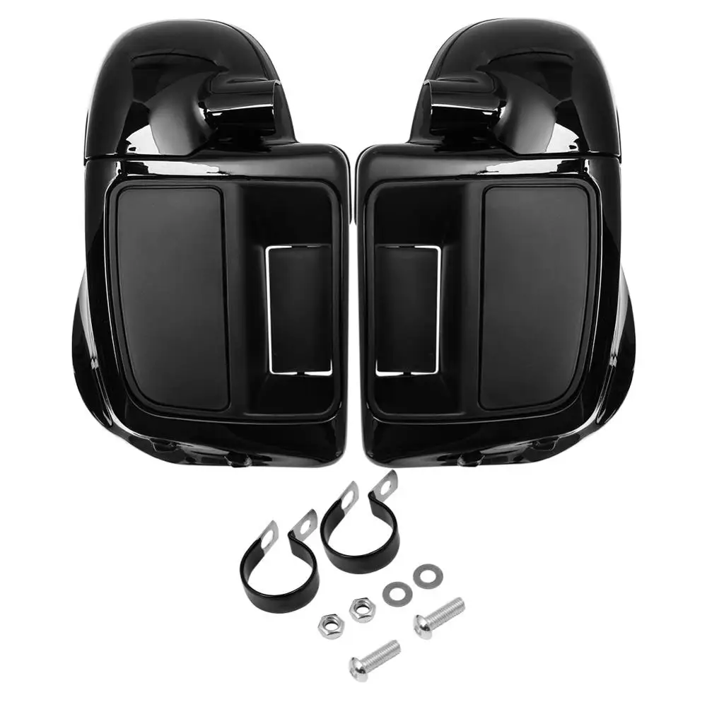 

Motorcycle Gloss Black Lower Vented Leg Fairing Glove Box For Harley Touring Street Glide Ultra Road King 2014-2023