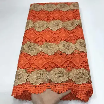 

Latest Water Soluble Nigerian French Cord Lace Fabric With Stones African Guipure Cord Soft Lace For Evening Party GB8-9