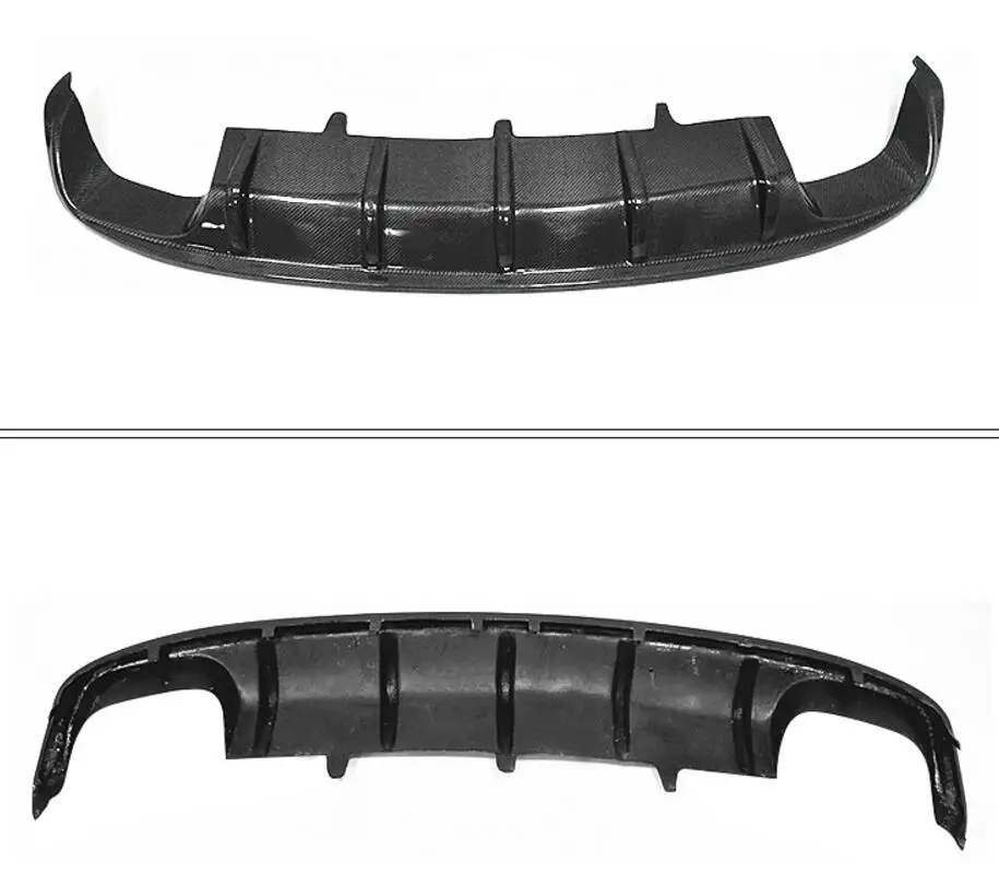 Углеродное волокно заднего бампера спойлер Диффузор крышка подходит для Audi A7 S7 2011 2012 2013