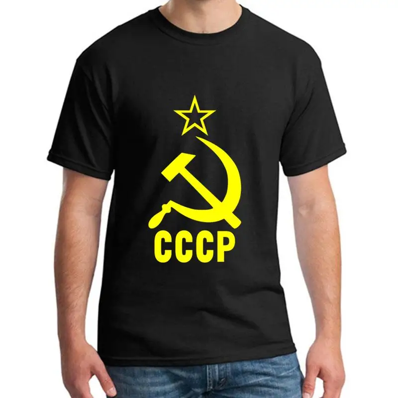 

Fitness Soviet Cccp Hammer And Sickle t shirt plus sizes s-5xl Famous Humor summer men t-shirts Crew Neck Tee tops