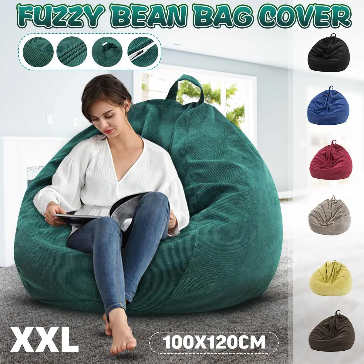 corduroy bean bag