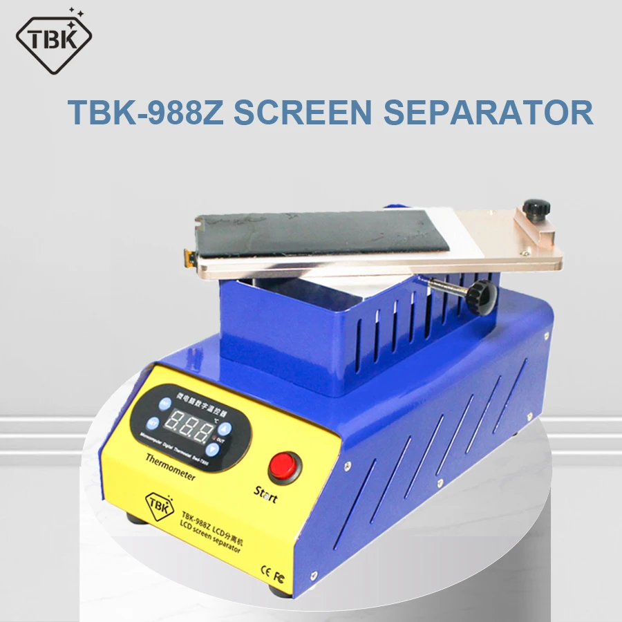 

new arrive TBK-988Z 7 inch lcd screen separator Built-in double vacuum pump for iphone samsung Curved screen separate machine