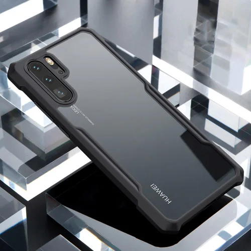 Чехол для huawei P30 P30 Pro чехол, XUNDD силиконовые подушки безопасности противоударный чехол для телефона funda для huawei P30 Pro деловой чехол - Цвет: Black Case