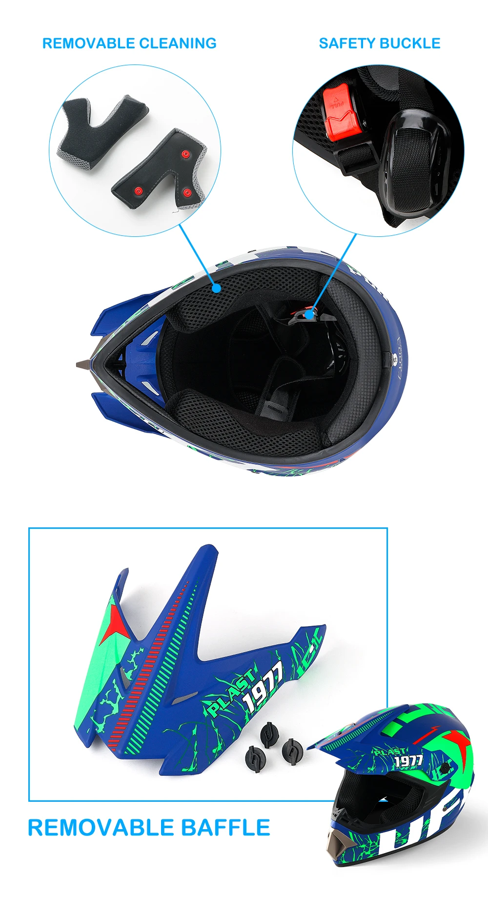 Гоночный Кроссовый мотоциклетный шлем DOT Casque Moto Capacete Moto Casco бездорожье полное лицо винтажный Кроссовый шлем для женщин 3 подарка
