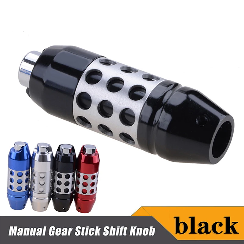 

Car Aluminium Alloy Universal Automatic Gear Shift Knob Pressing Button Shifter Lever Automobile Decorative Interior Parts