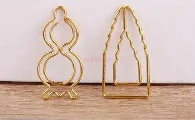 

20pcs Champagne Gold Paperclip Paperclip Gourd Paperclip Paperclip