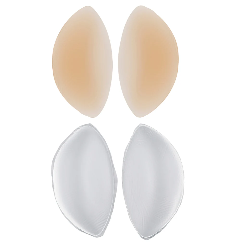 Womens Silicone Bra Inserts Push Up Breast Pads Bust Chest Padding Enhancer