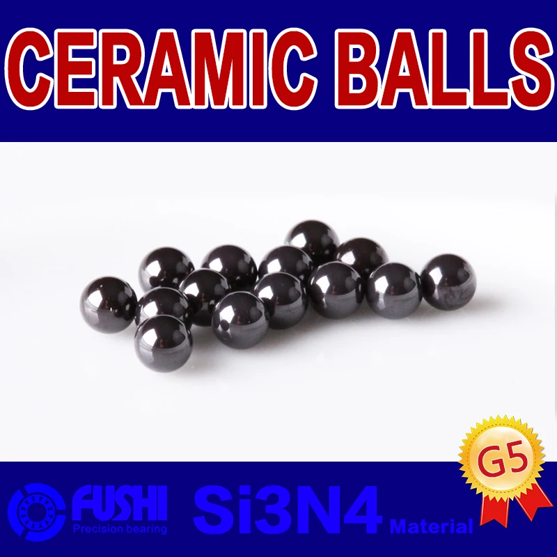 

Si3N4 Ceramic Balls 0.8/1/1.2/1.3/1.34/1.5/1.588/1.984/2/2.381/2.5 mm ( 10 PCS ) Silicon Nitride G5 Precision Ball