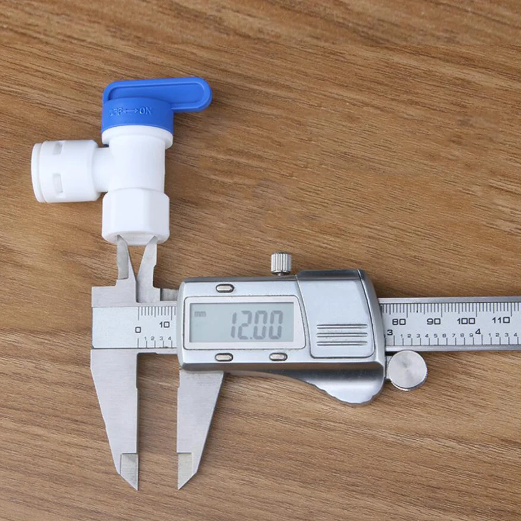 Water Tank Ball Valve for RO Reverse Osmosis Filter System ID 1/4 inch to 3/8 inch plastic check valve
