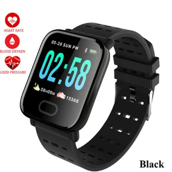 

A6 Color Screen Smart Bracelet M20 Real-time Heart Rate Blood Pressure Sleep Monitoring 1.3 Inch IP67 Waterproof