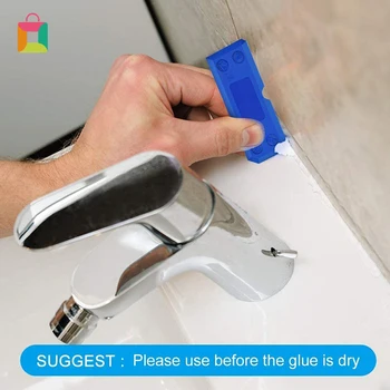 

4Pcs Glass Glue Scraper Cement Scraper Tool Caulking Sealant Finishing Grout Floor Cleaning Tile Tool Spatula Glue Shovel Cozy