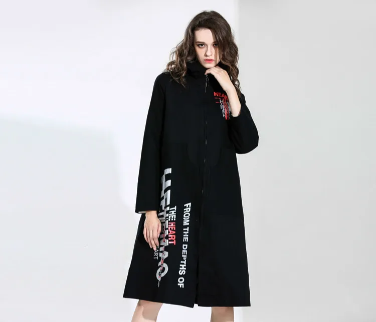 Max LuLu, модная Корейская женская зимняя теплая одежда, женский длинный Тренч с капюшоном и принтом, пальто с подкладкой, Повседневная ветровка размера плюс