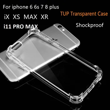 

100pcs/lot Original Ultrathin Clear Transparent TPU Silicone Soft Shockproof Case For i11 pro max XR i6 7 8 Plus XS Max