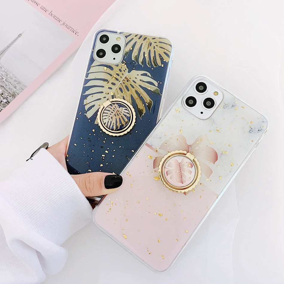 Роскошный Мраморный чехол для IPhone 11 Pro Max, чехол для телефона, силиконовый мягкий чехол с подставкой для IPhone XR XS Max 6 6S 7 8 Plus, геометрический рисунок