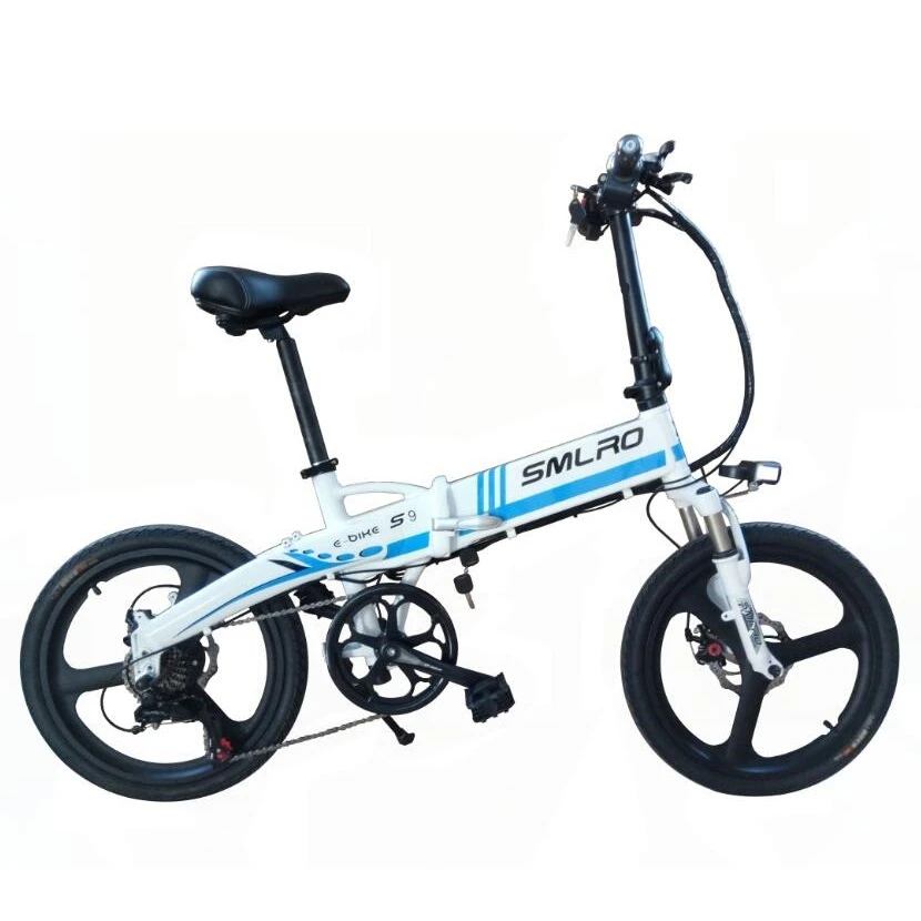 S9f Wholesale Electric Bike/electric Bicycle 20 Inch Folding 350w 48v 10ah Fat Tire Bicycle electric bike cheap bicycle star - Цвет: 36V10AH350WWhite