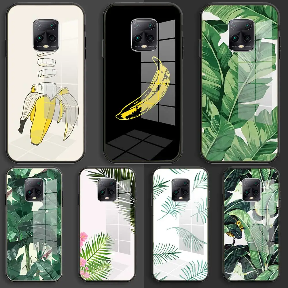Мягкое стекло Цвет: черный чехол для телефона Xiaomi Redmi 9a 8A 7A Note 9 8 7 Pro Y3 9S 8T банановых
