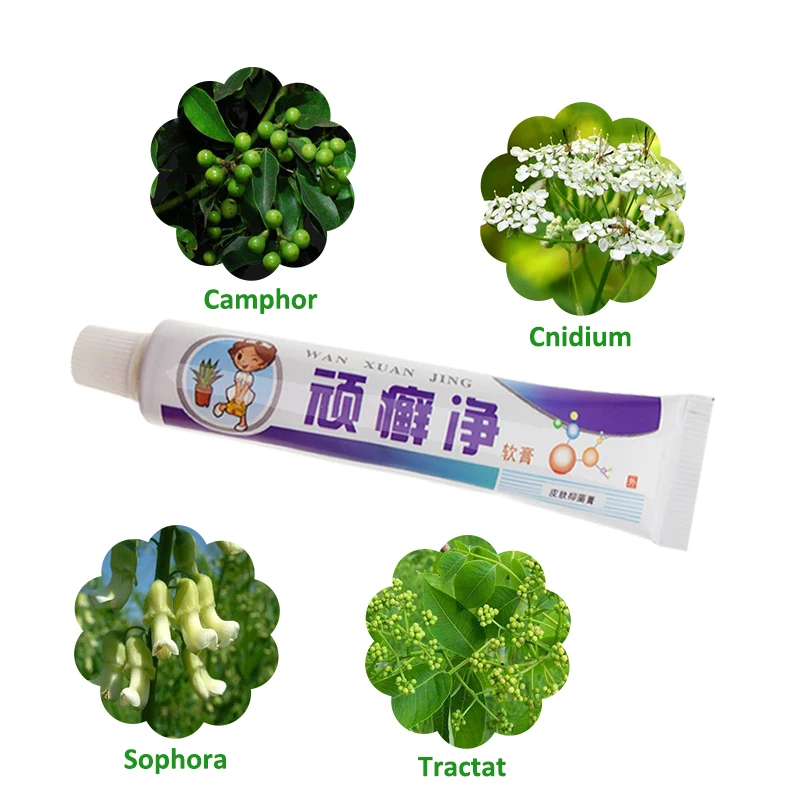 1pcs Skin Care Cure Psoriasis Ointment Ringworm Cream Tinea Eczema Treatment All Skin Types Natural Cream Eczema Skin Pruritus