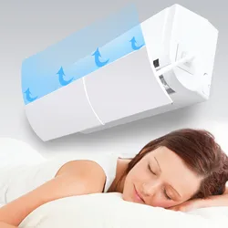Adjustable Air Conditioning Cover Wind Deflector Windshield Air Conditioner Tools Air Baffle Shield for Home Office Accessories