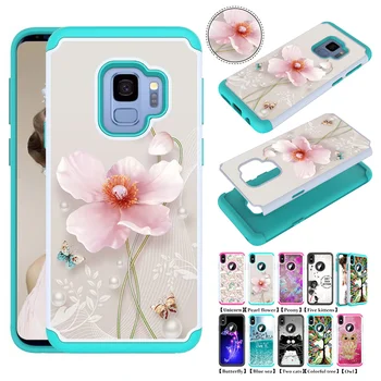 

Case For Samsung Galaxy S7 S8 S9 S10 plus S10e Silicone And PC 2 in 1 Heavy Duty Anti Shock Armor cover for Note 9 10 Pro5G