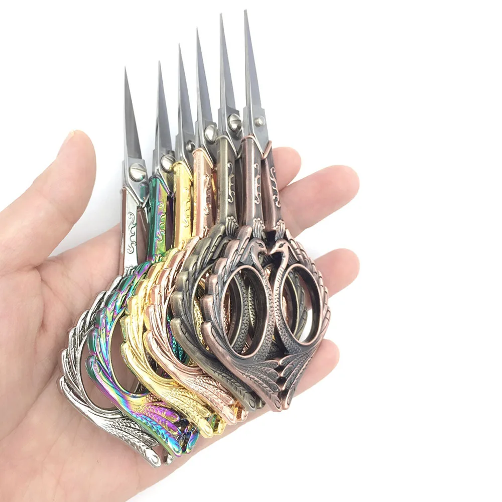 European Retro Carving Dressmaking Scissors sewing scissors tailor scissors sewing supplies Sewing Shears Antique Vintage Stainless Steel Scissors Tailor's Needlework