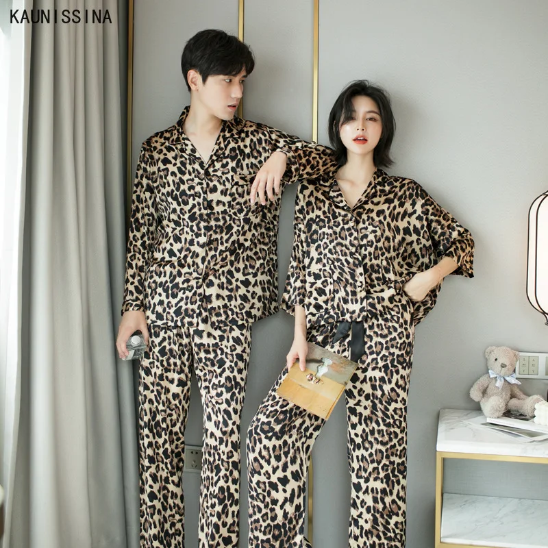 men's leopard print pajamas