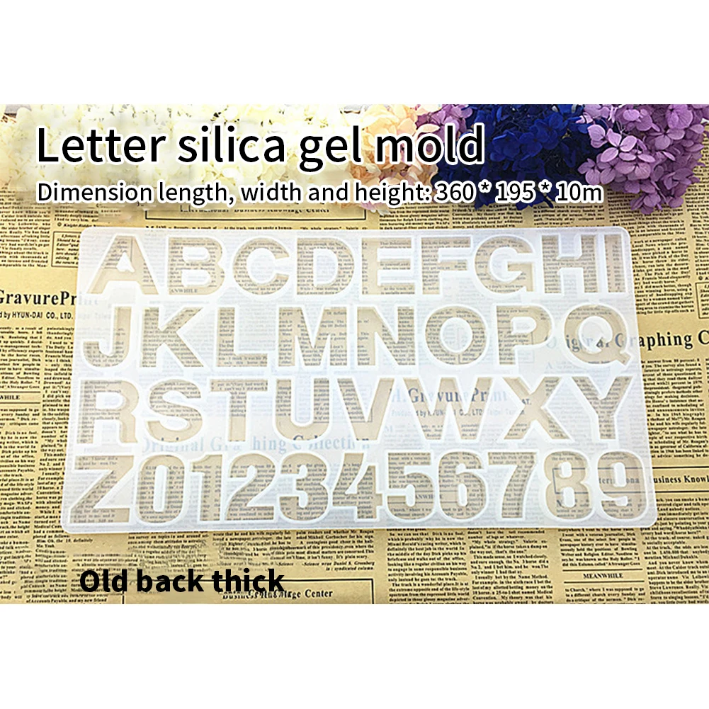 3D DIY Letter Numbers Chocolate Moulds Chocolate Candy Bars Molds Tray Plastic For Flowers Baking Pastry Bakery Kitchen Tools