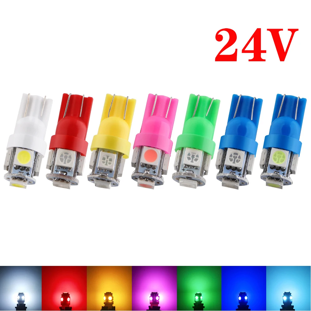 Ampoules LED BA7S 5050 2 LEDs Bleu Flash Pour Tableau De Bord Voiture - 6V/12V/24V, Lot De 5/10 !