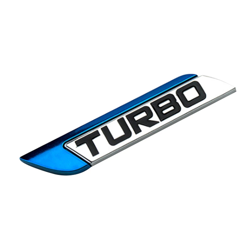 50% HOT SALES！！！3D Metal TURBO Turbocharged Car Sticker Logo Emblem Badge Car Styling Decals