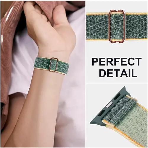 Nylon Strap For Apple Watch band 38 40 42 44 45 49mm Sports Loop Watchband For IWatch series Ultra 9 8 7 SE 6 5 4 Correa - Image 6