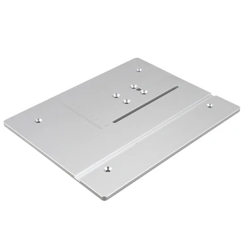 

Silver Circular Mini Table Saw Panel Circular Saw Table Pedal DIY Woodworking Machines Mat with Scale