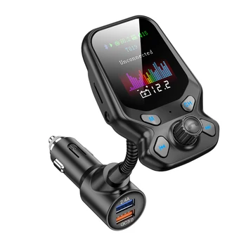 

Car FM Transmitter Fast Charging 3.0 MP3 Player Adapter Bluetooth 5.0 Dual USB Charger LCD Car Kit Electronic Parts