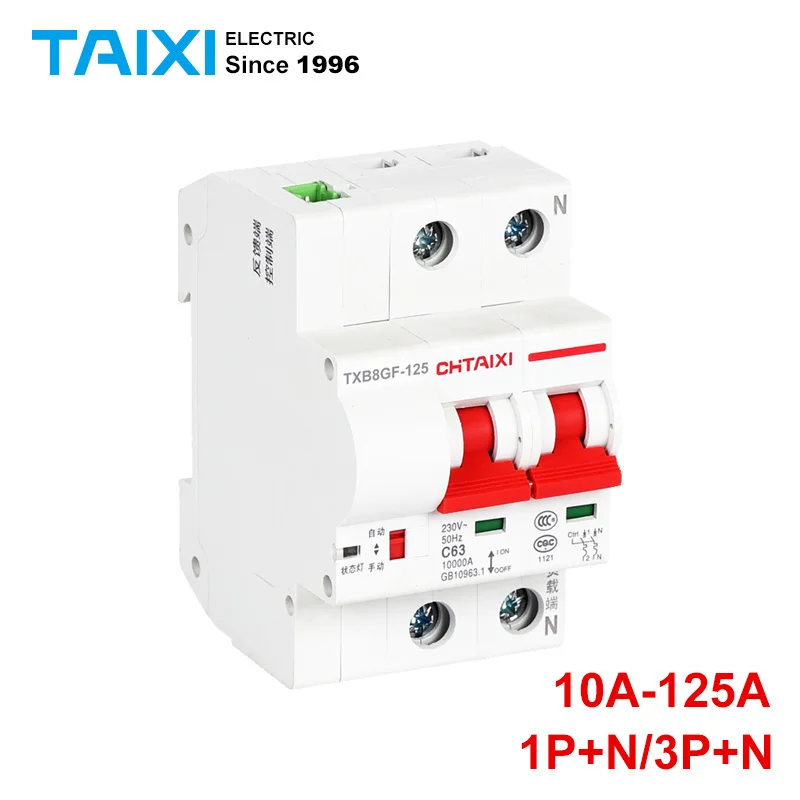

10A-125A 2p/4p photovoltaic automatic reclosure circuit breaker, small self-repeating overvoltage and undervoltage protector