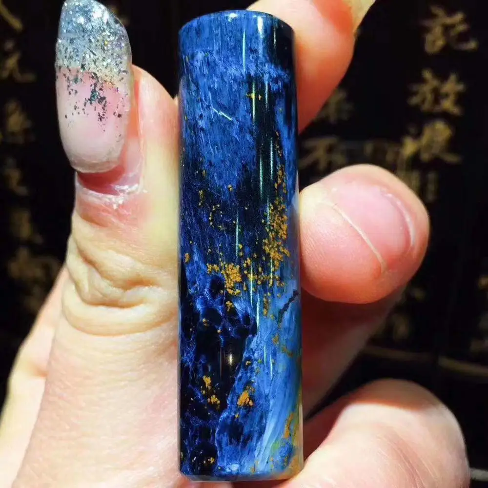 Натуральный Синий желтый кулон Pietersite для женщин и мужчин 46,3x13,5 мм бусины баррель в бамбийском стиле Модные ювелирные изделия кулон сертификат AAAAA