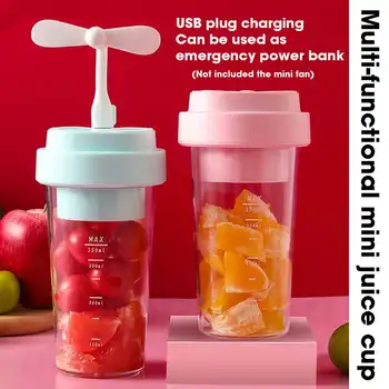 

Electric Juicer Portable USB Rechargeable Smoothie Machine Mixer Mini Juice Cup Maker fast food processor USB Interface Charger