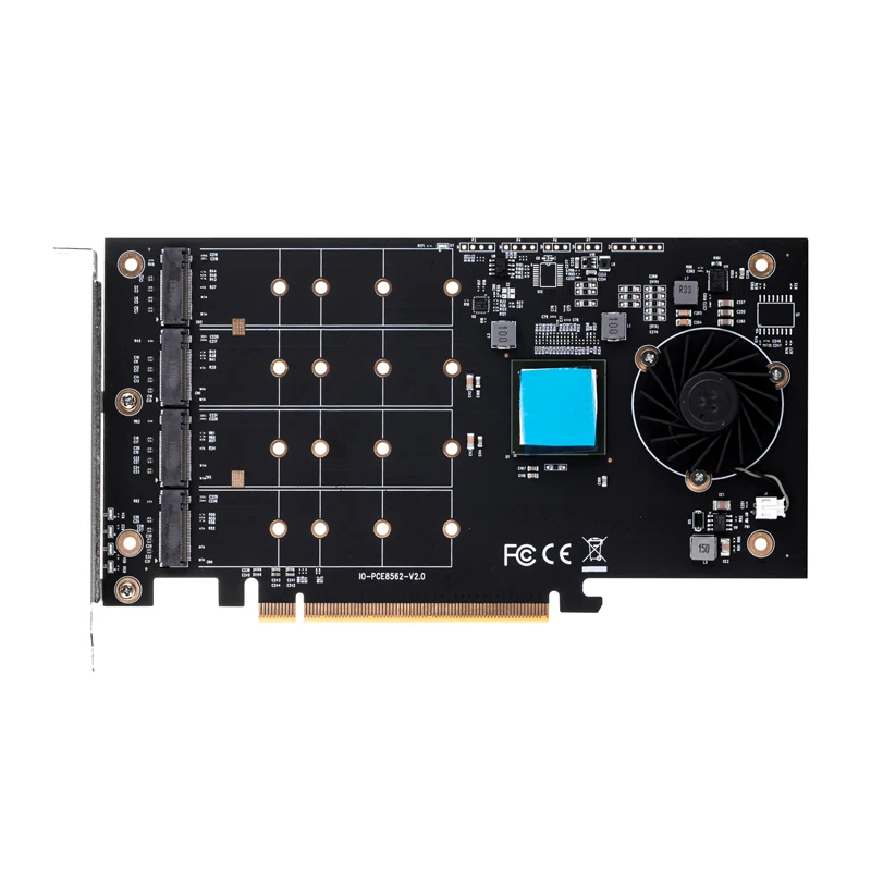 Адаптер PCIE к M2 M.2 NVMe SSD адаптер M2 к PCIE 3,0X16 карта контроллера M ключ 4-портовый независимый PCI Express 3,0x4 пропускная способность