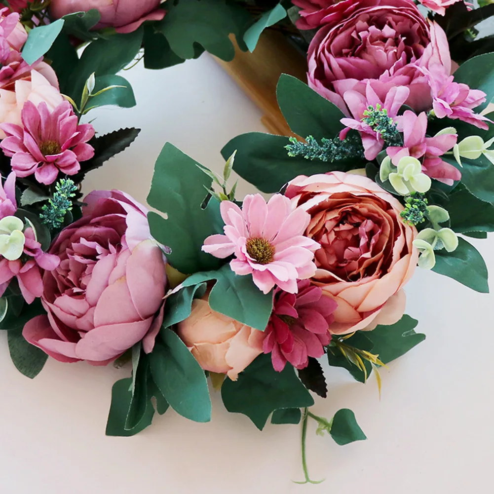 Моделирование цветочный Декор для дома Рождество Цветочная Гирлянда вечерние ручной работы окно Свадебный орнамент настенный искусственный венок