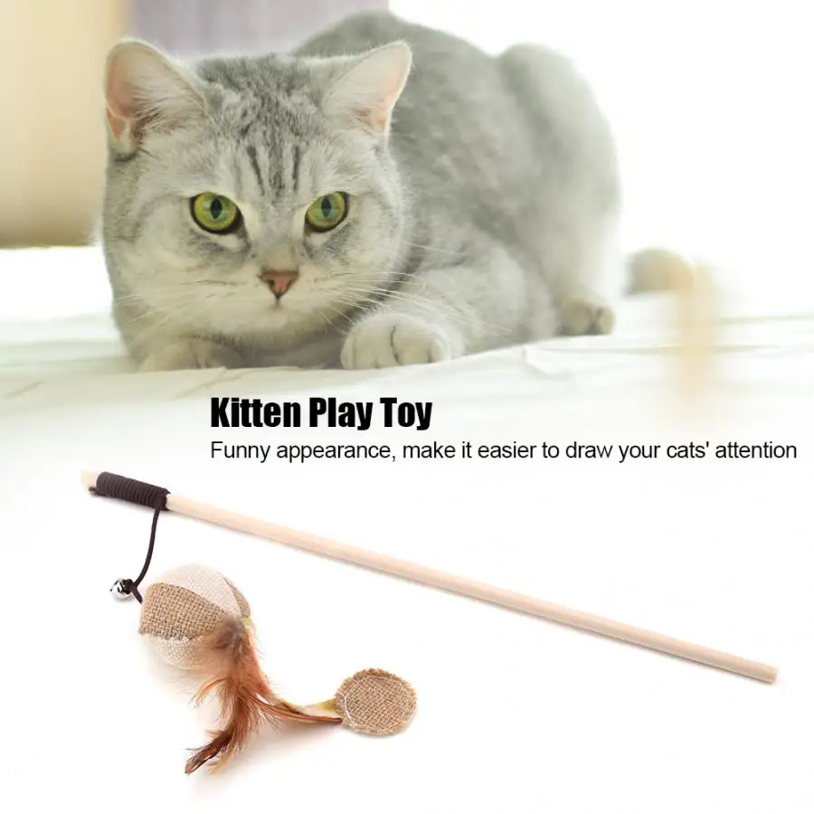 Прочный упражнения игрушка для кота Кот котенок питомец игрушка кошатник палка Chaser Интерактивная палочка игрушка