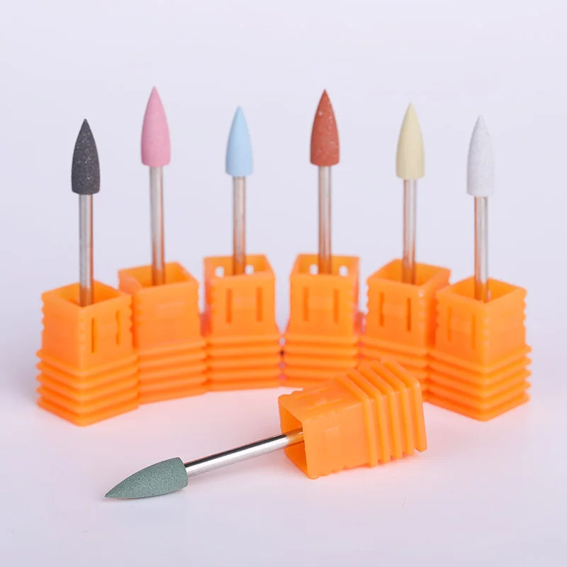 

4*12mm Colorful Silicone Electric Nail Drill Machine Nail File Buffer Remover Gel Nail Pollish Nail Art Replacement Tools