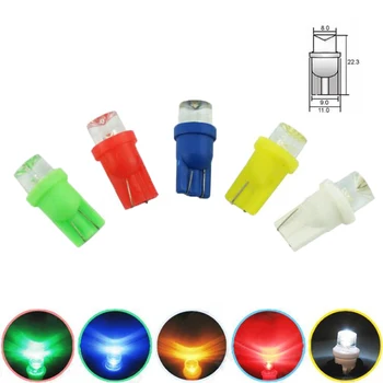 

T10 194 168 1 LED Instrument Lights Car Light Bulbs 1 SMD Auto License Plate Lights DC 12V Car Side Maker Lamp Super Bright