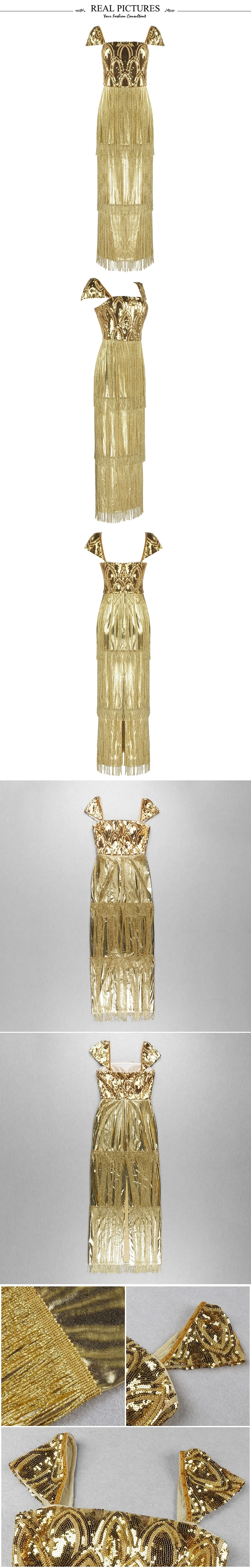 VC,,, с кисточками, из искусственной кожи, Vestidos, с золотыми блестками, с короткими рукавами, вечерние платья знаменитостей, длинное платье