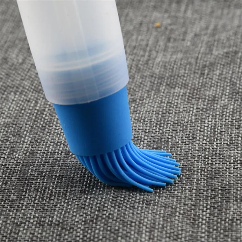 Description Picture 6 of item4 Colors Silicone Oil Bottle With Brush Baking BBQ Basting Brush Pastry Oil Brush Kitchen Baking Honey Oil barbecue Tool Gadgets