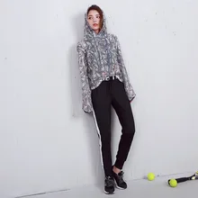 Весенняя спортивная женская блуза с принтом, свободный крой, куртка для бега, дышащая, длинный рукав, красота, спина, бег, фитнес-костюм