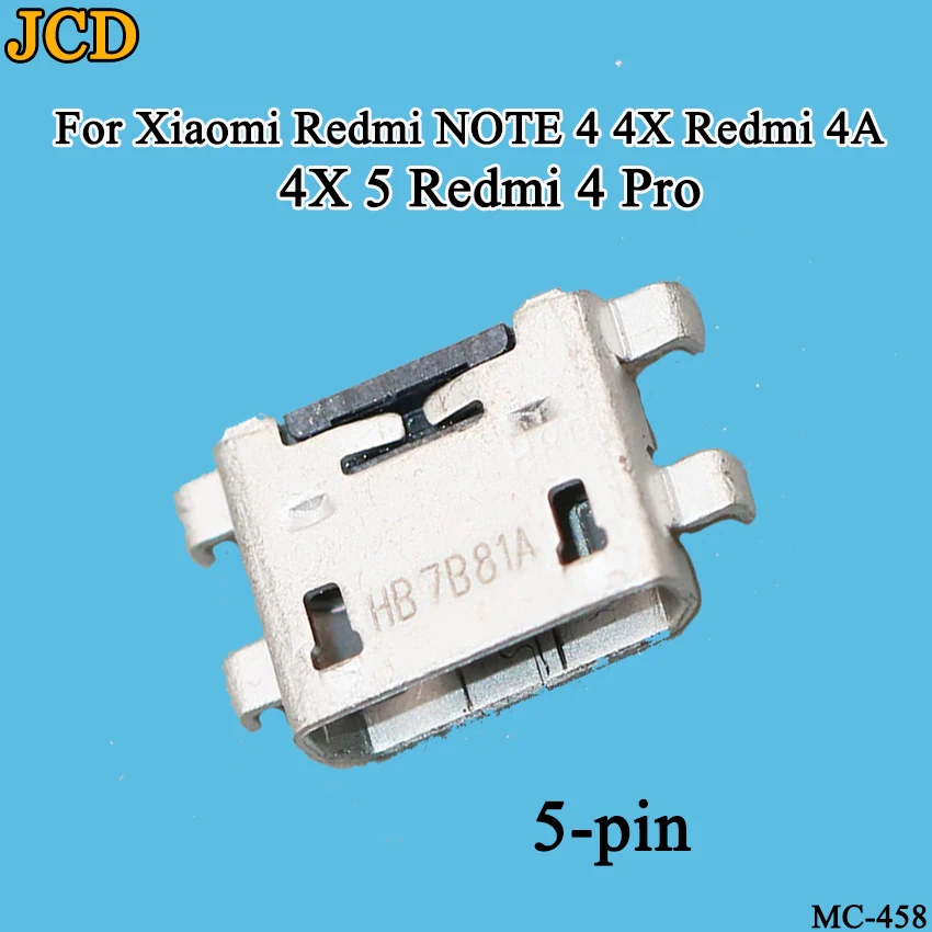 JCD 100 шт./лот для Xiaomi Redmi Note 4 4X/Redmi 4A 4X5/Redmi 4 Pro USB разъем для зарядки