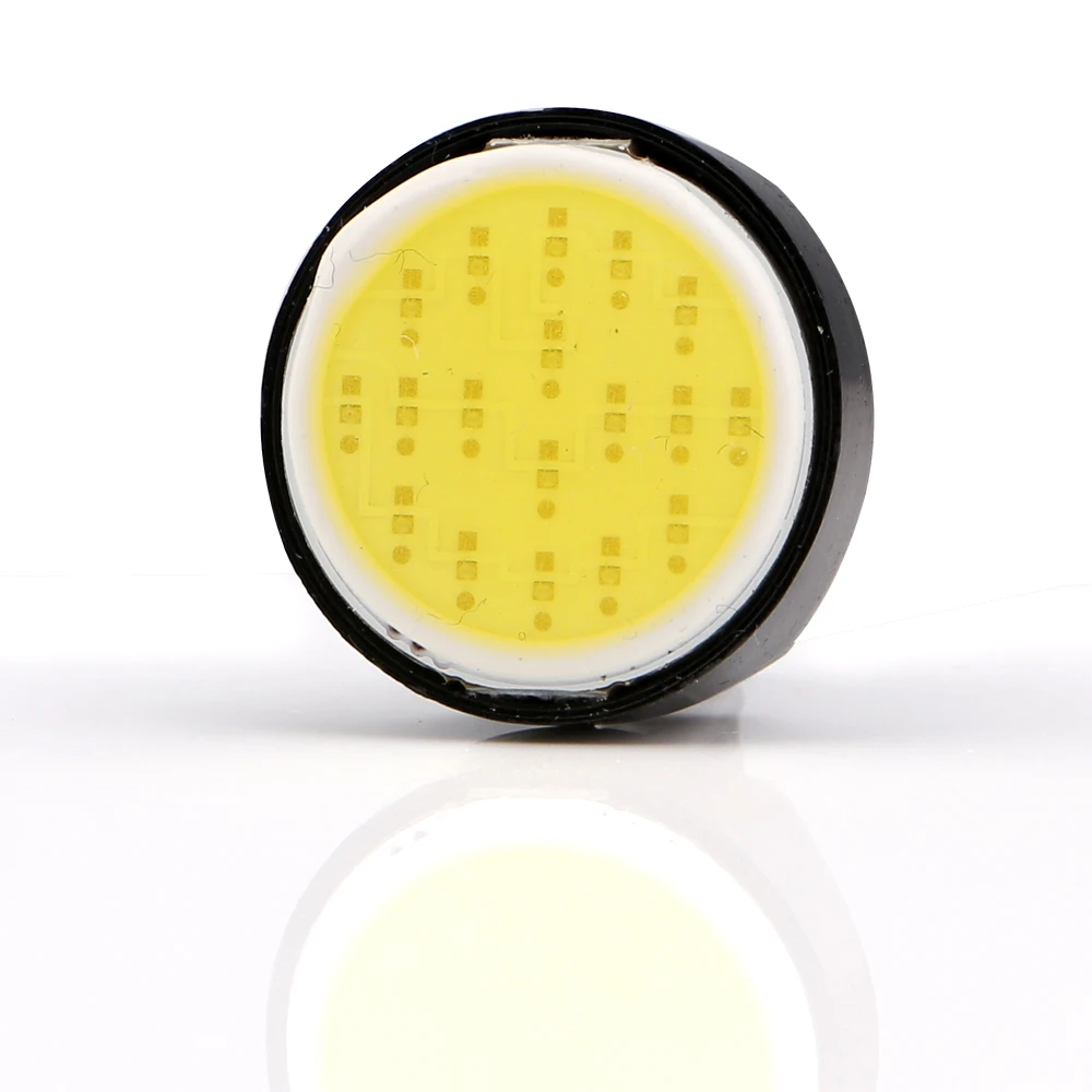 YM E-Bright 10 шт. T20 7443 w21/5 Вт COB чипы 18 SMD авто 180лм Автомобильные светодиодные сигнальные стоп-сигналы стояночные огни Белый Красный Янтарный 12 В DC 7444NA