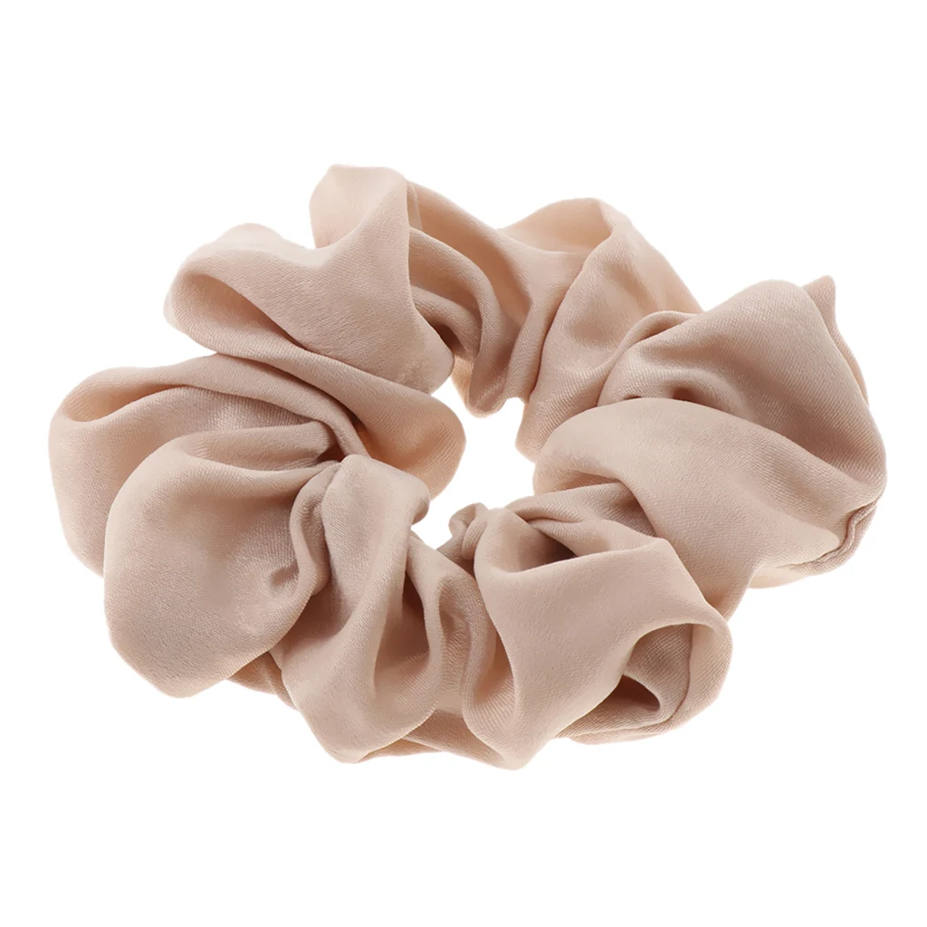 Women Premium Silk Feeling Hair Scrunchies Elastic Scrunchy Hair Bands Ponytail Holder Headband for Thick and Thin Hair